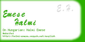 emese halmi business card